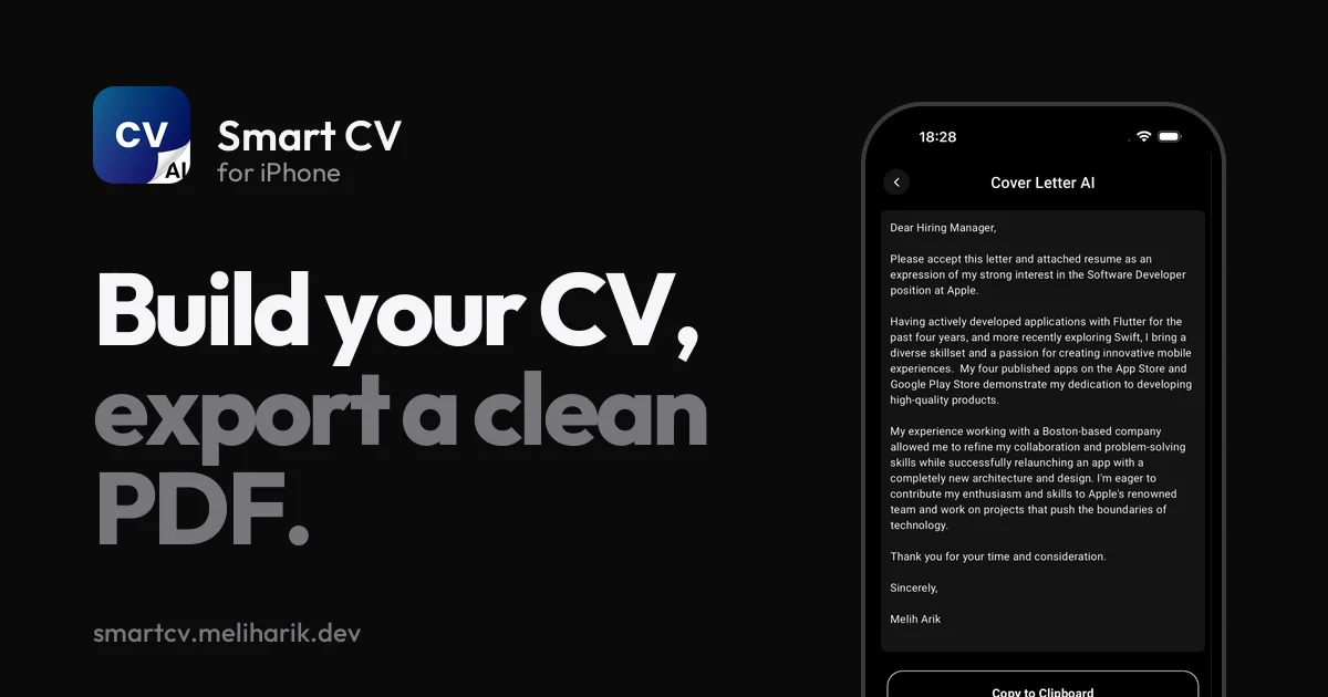 Preview of Smart CV