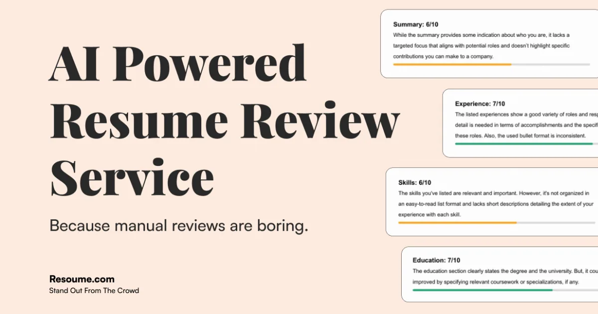 Preview of AI Powered Resume Checker