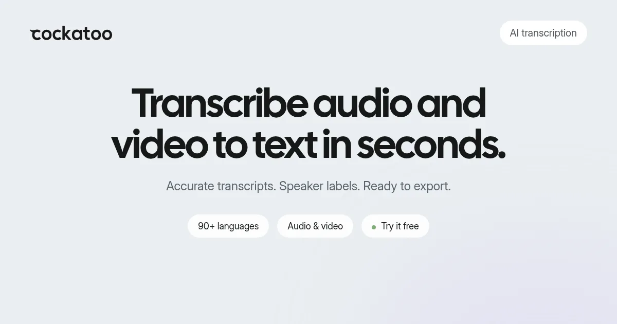 Preview of Cockatoo