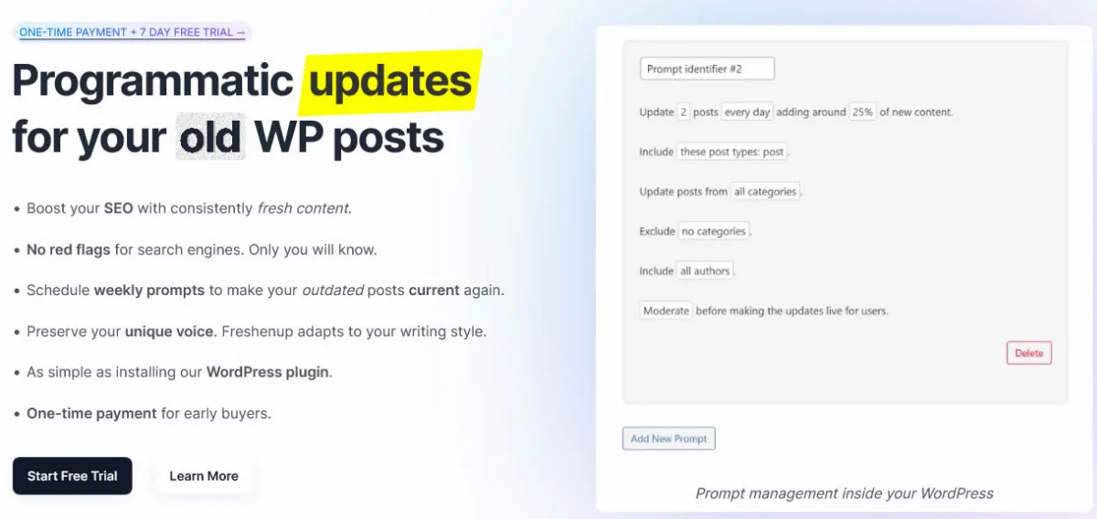 Preview of FreshenUp.io