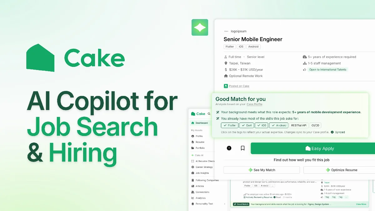 Preview of Cake: AI Copilot for Job Search & Hiring