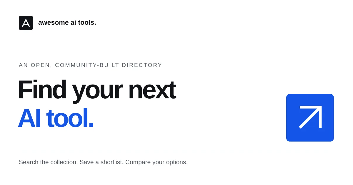 Preview of Awesome AI Tools