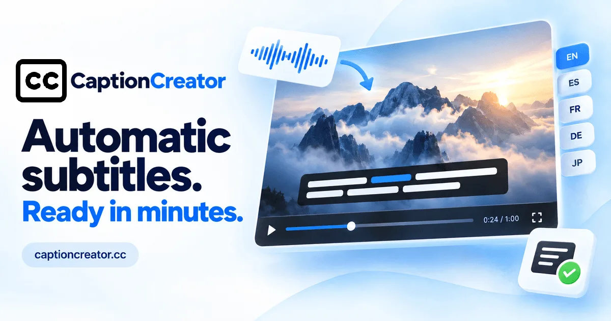 Preview of CaptionCreator