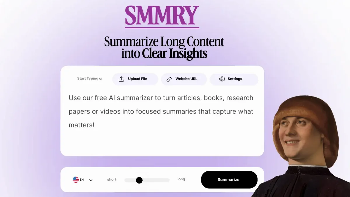 Preview of smmry.com