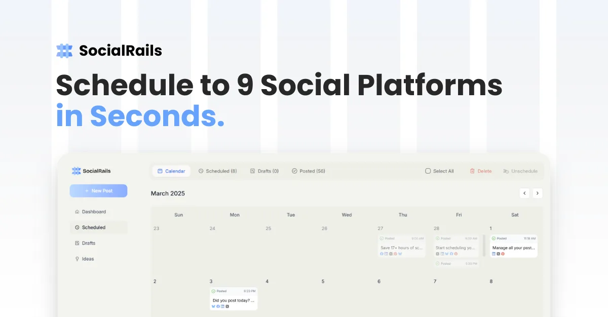 Preview of SocialRails