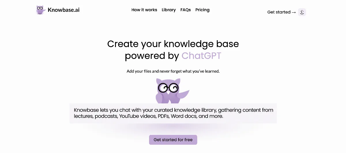 Preview of Knowbase.ai