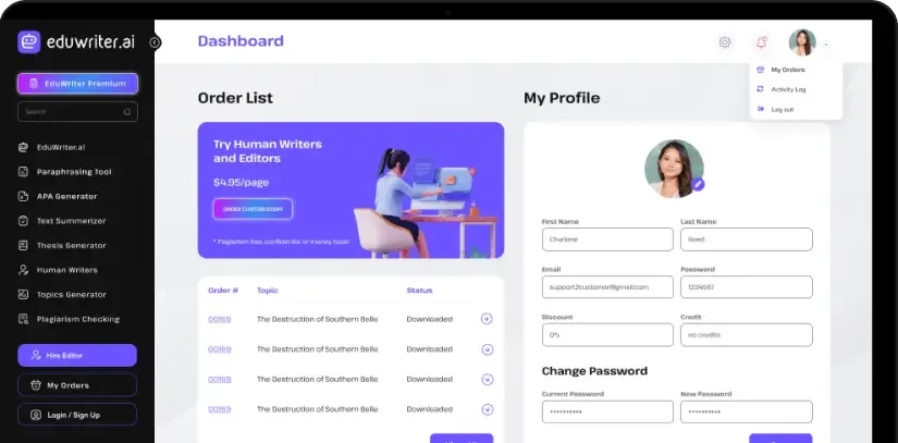 Preview of Eduwriter.ai