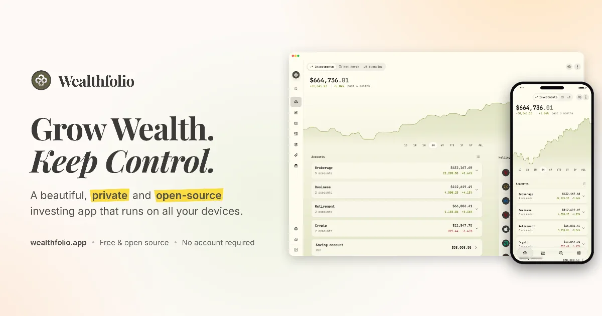 Preview of Wealthfolio