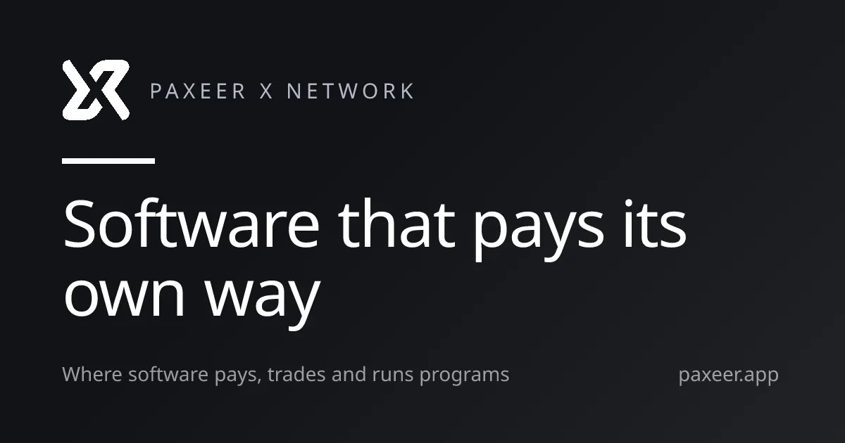 Preview of Paxeer X Network