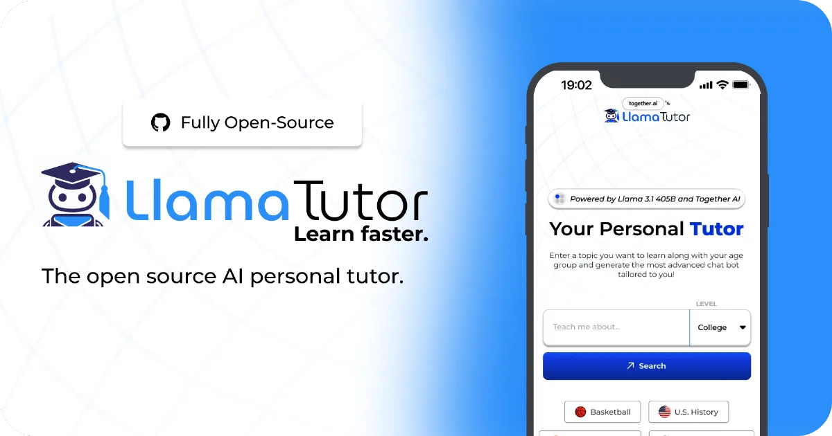 Preview of llamatutor.com