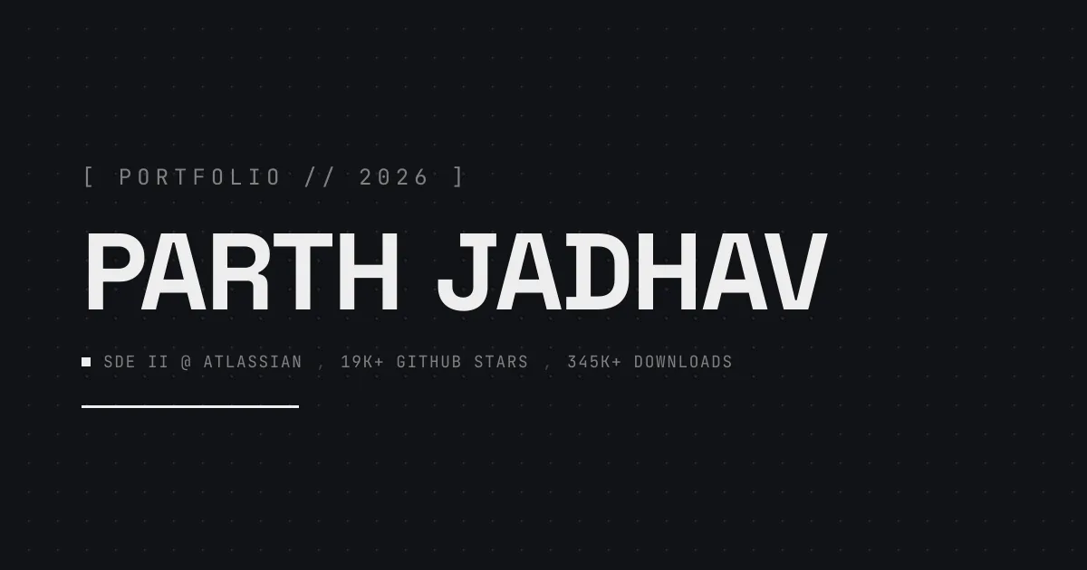Preview of Parth Jadhav Portfolio