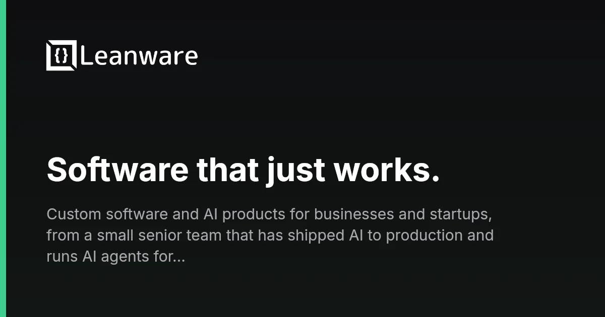 Preview of Leanware