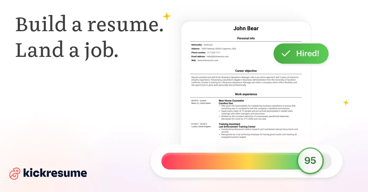 Preview of Kickresume