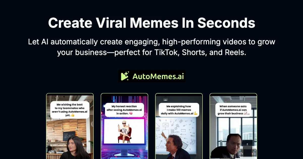 Preview of AutoMemes.ai