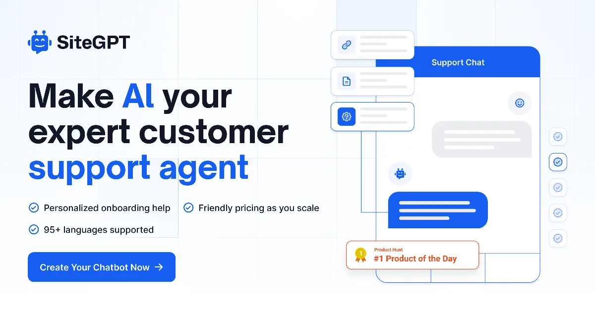 Preview of SiteGPT