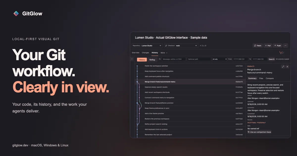 Preview of GitGlow