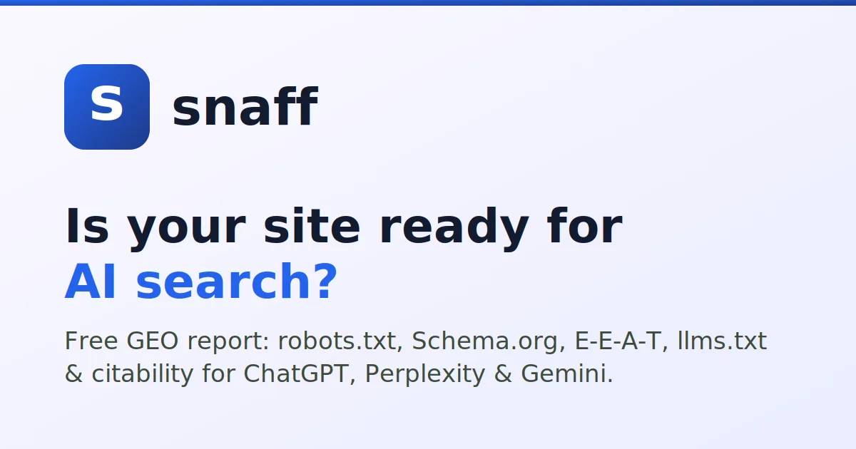 Preview of snaff.ai