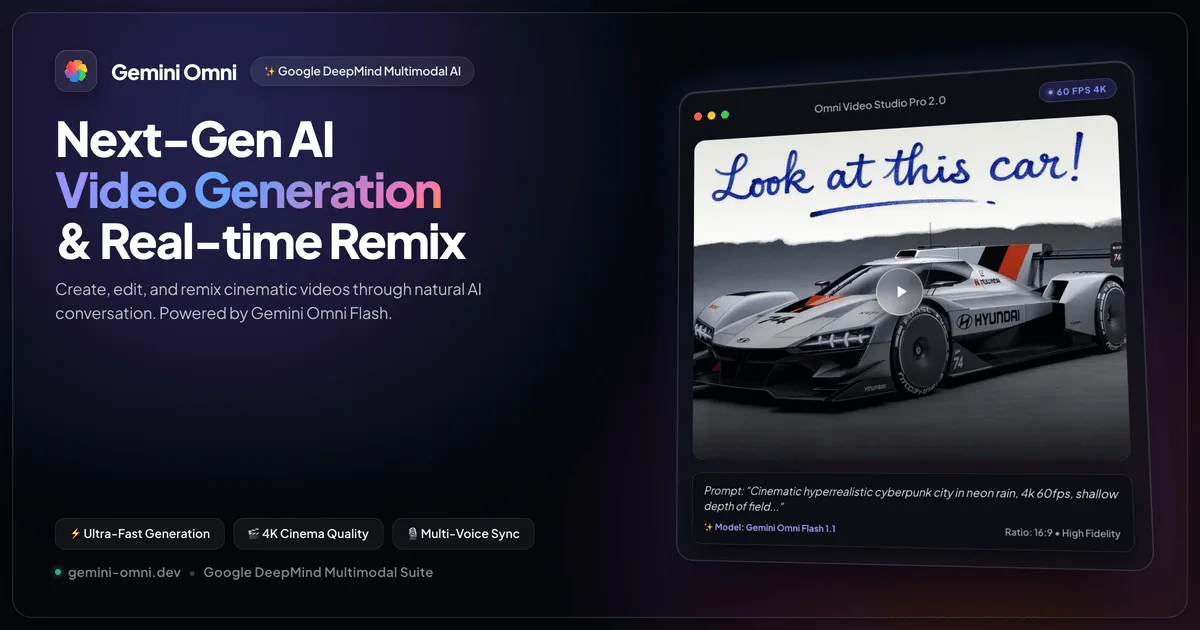 Preview of Gemini Omni