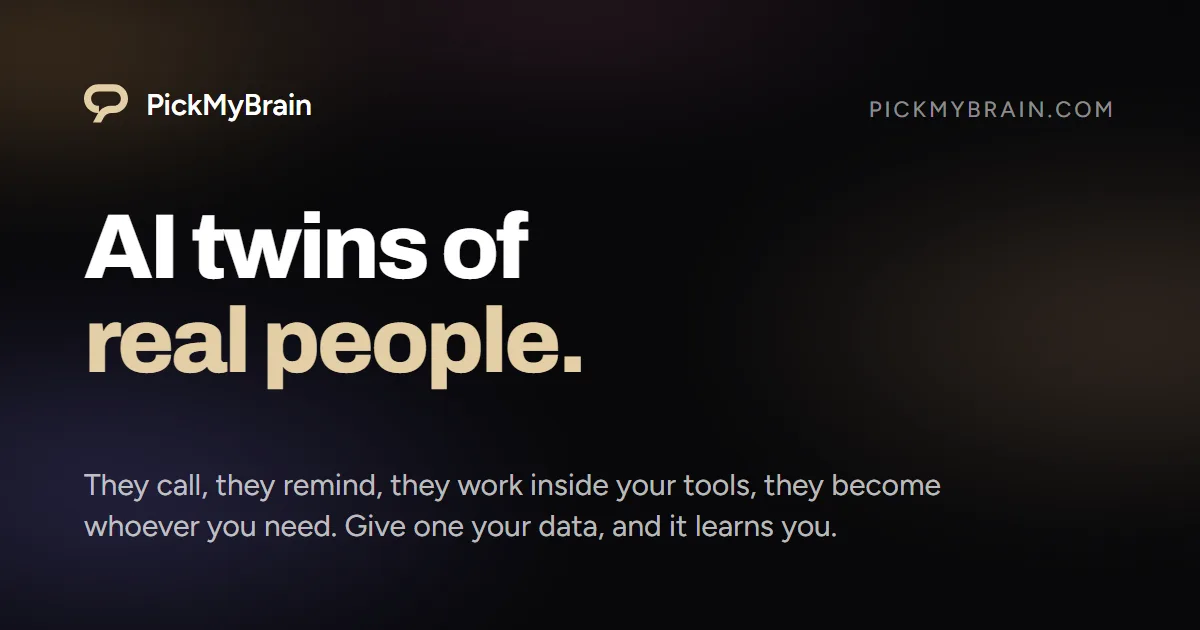 Preview of PickMyBrain