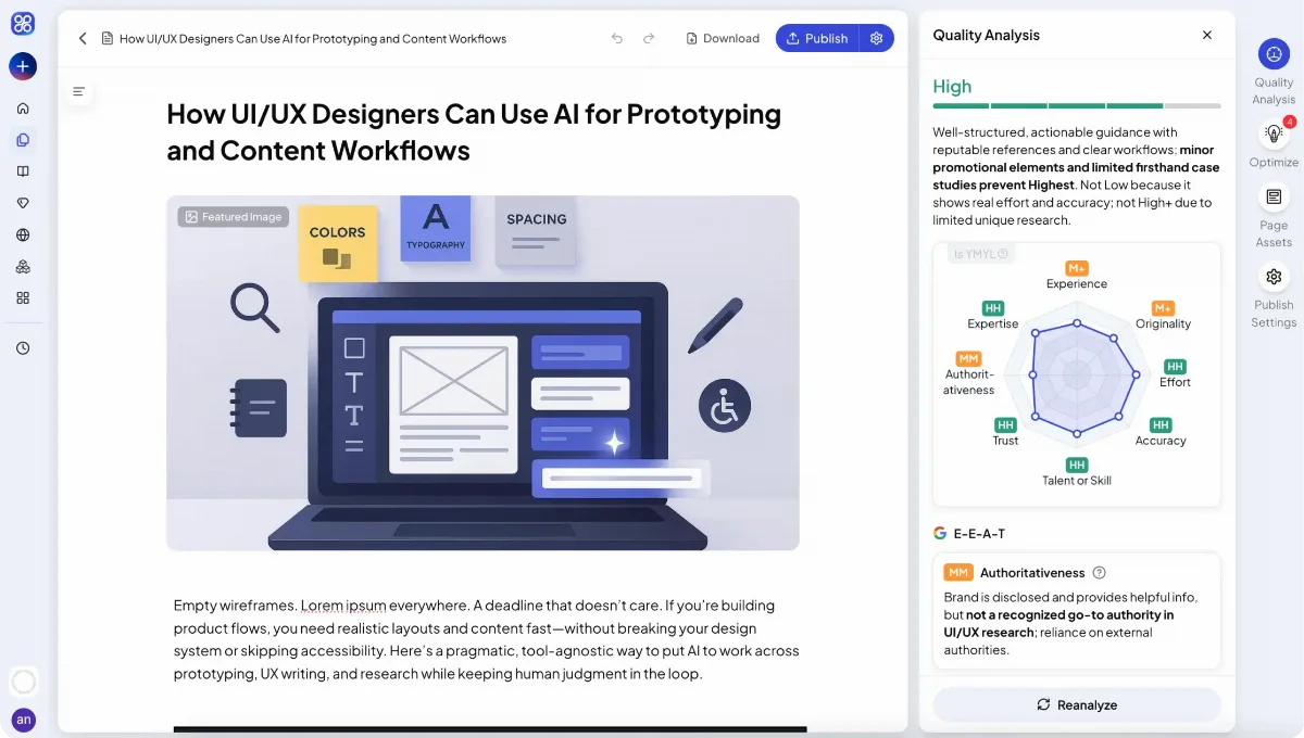 Preview of QuickCreator