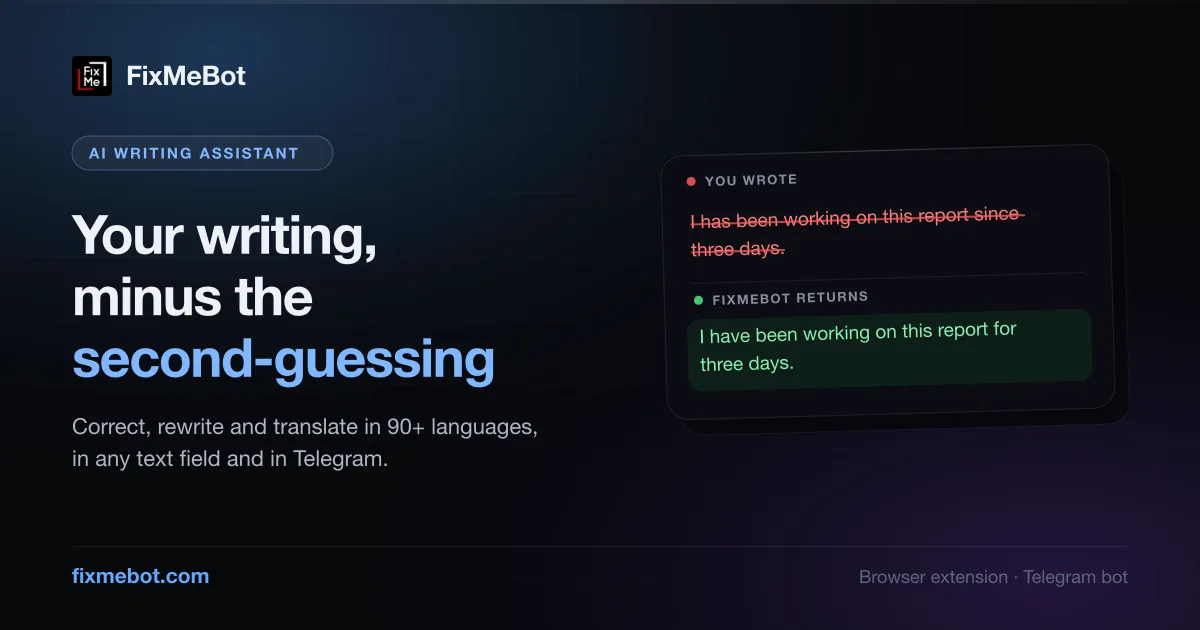 Preview of FixMeBot