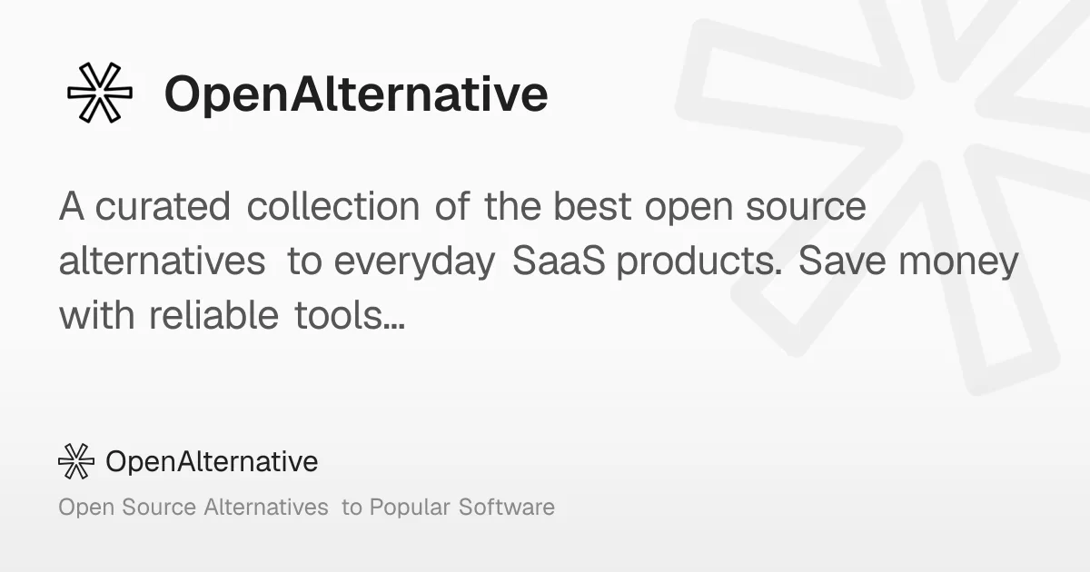 Preview of OpenAlternative