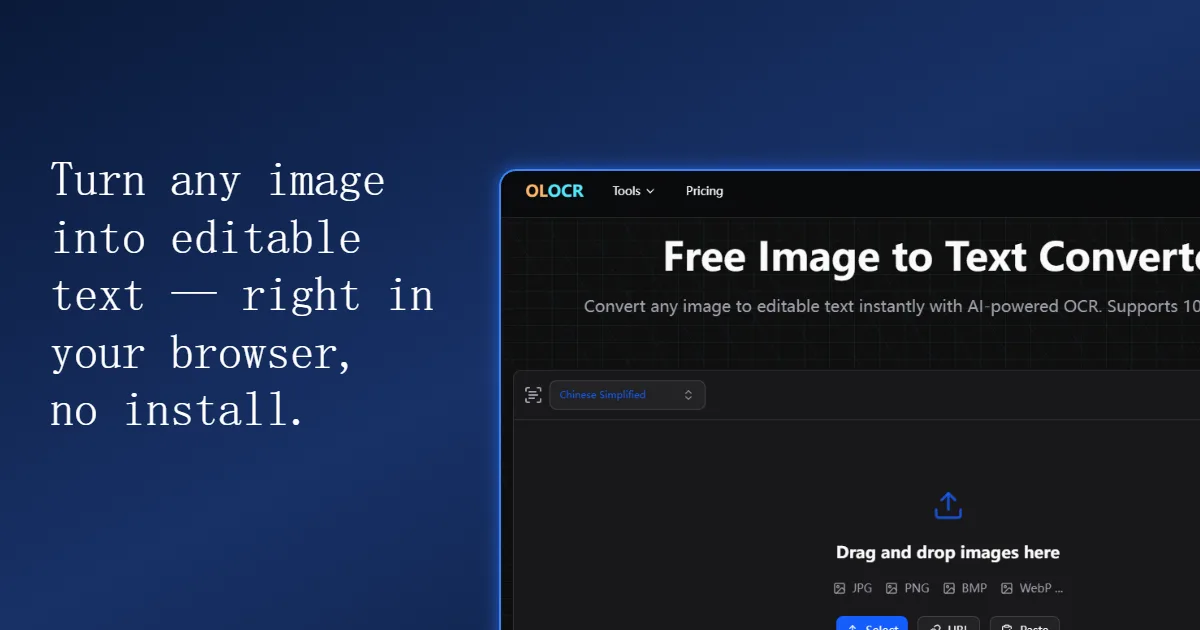 Preview of olocr.com