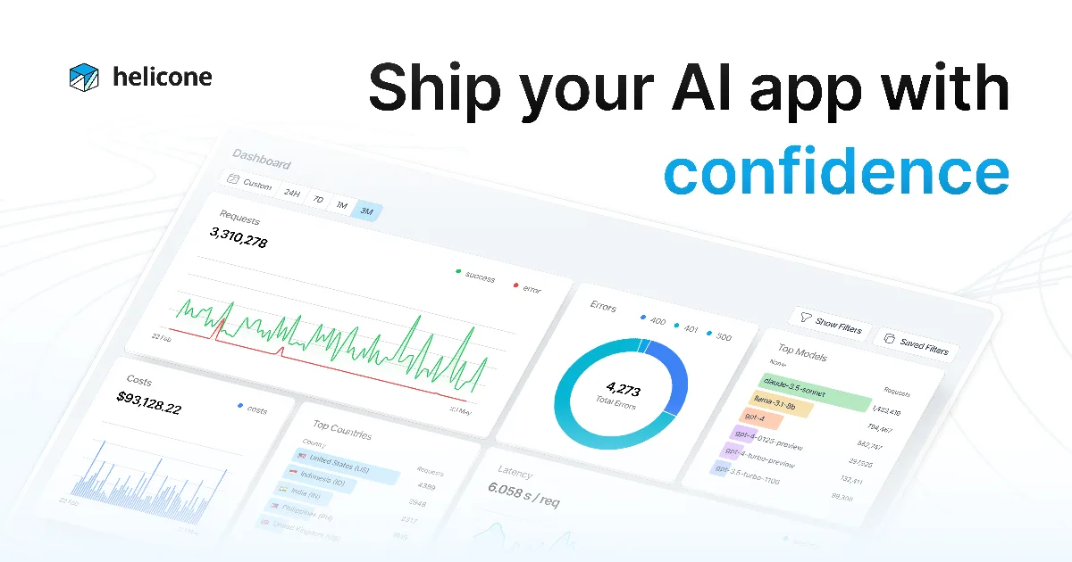 Preview of Helicone.ai