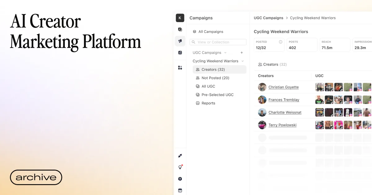 Preview of AI Creator Marketing Platform