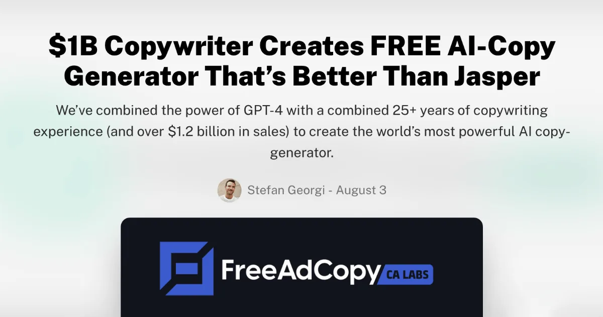 Preview of FreeAdCopy