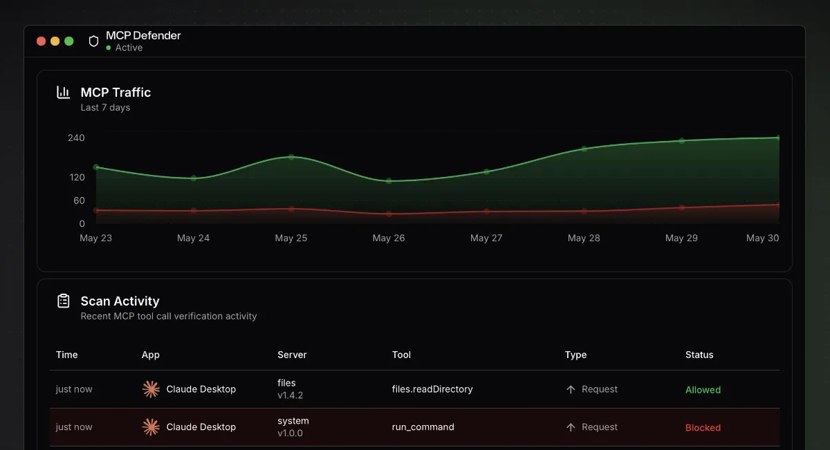 Preview of MCP Defender