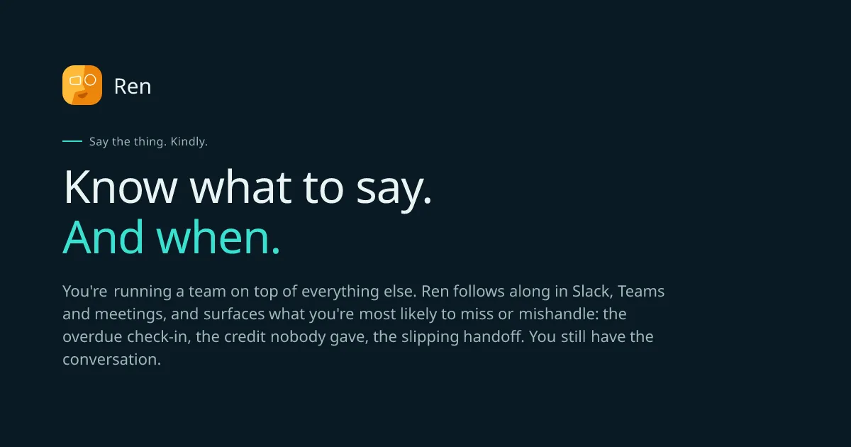 Preview of Are you where your team needs you?