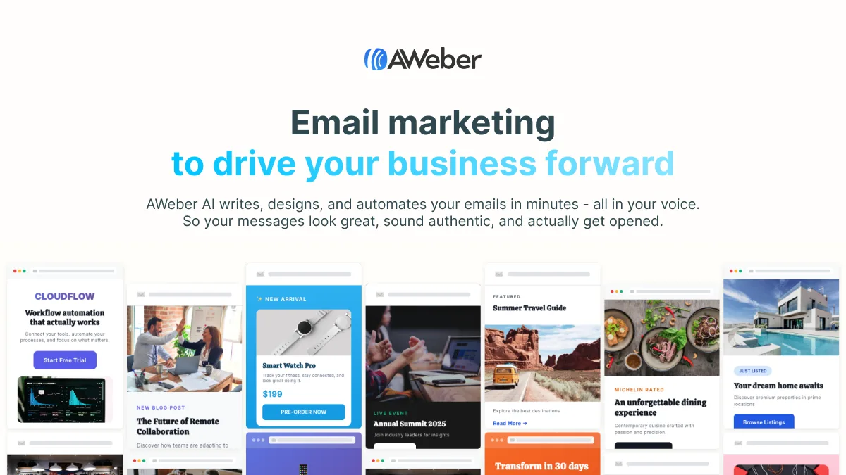 Preview of AWeber