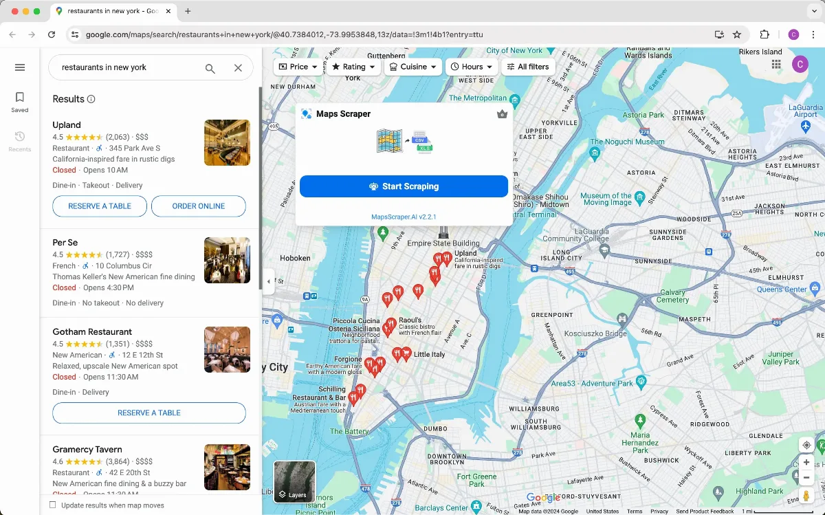 Preview of MapsScraperAI