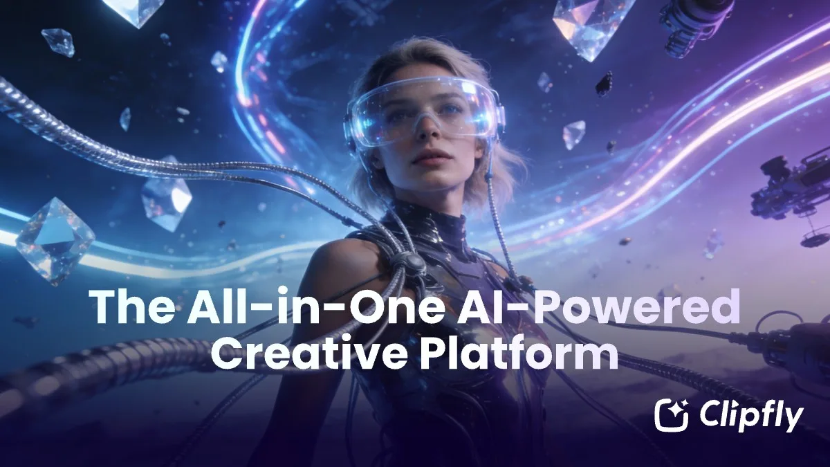 Preview of Clipfly AI video generator homepage