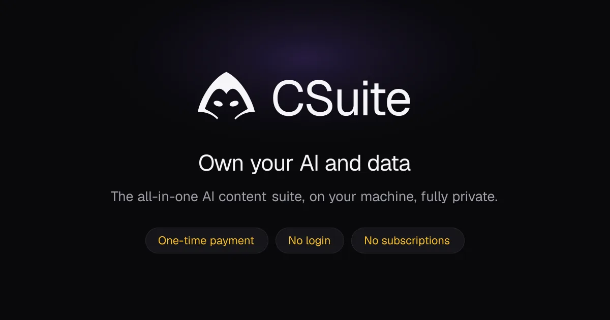 Preview of CSuite
