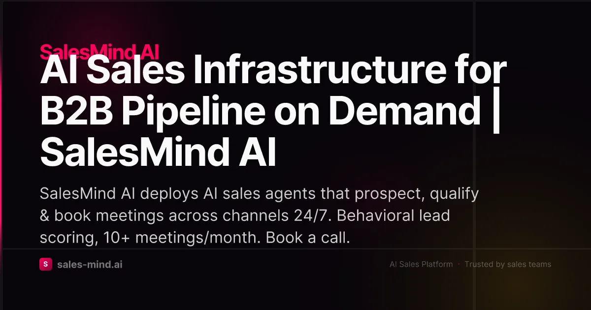 Preview of SalesMind AI