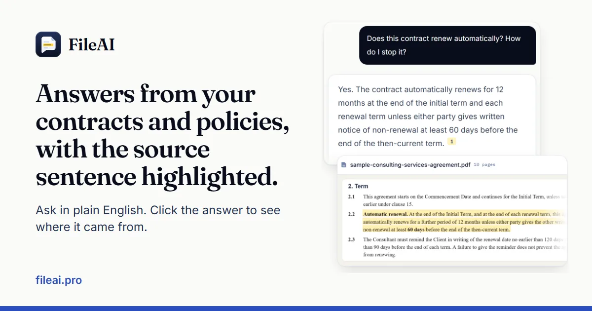 Preview of FileAI