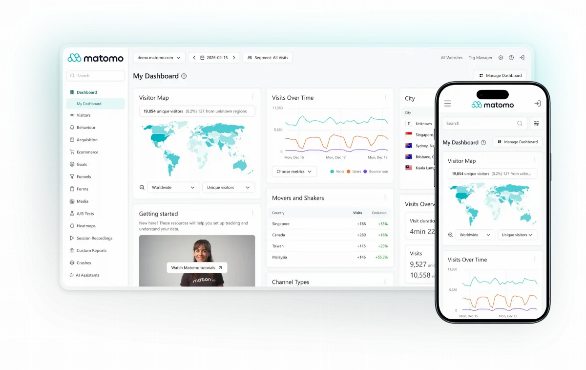 Preview of Analytics Platform - Matomo