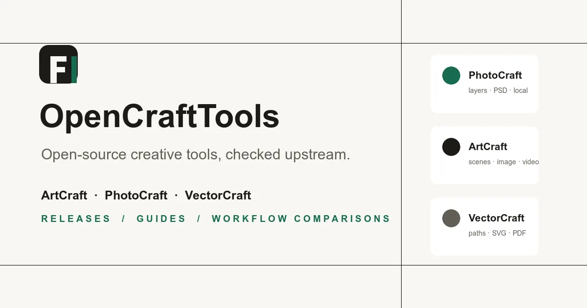 Preview of OpenCraftTools