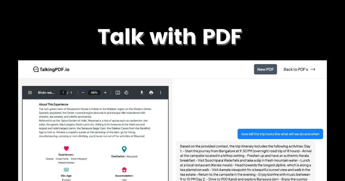 Preview of Ask Your PDF Anything