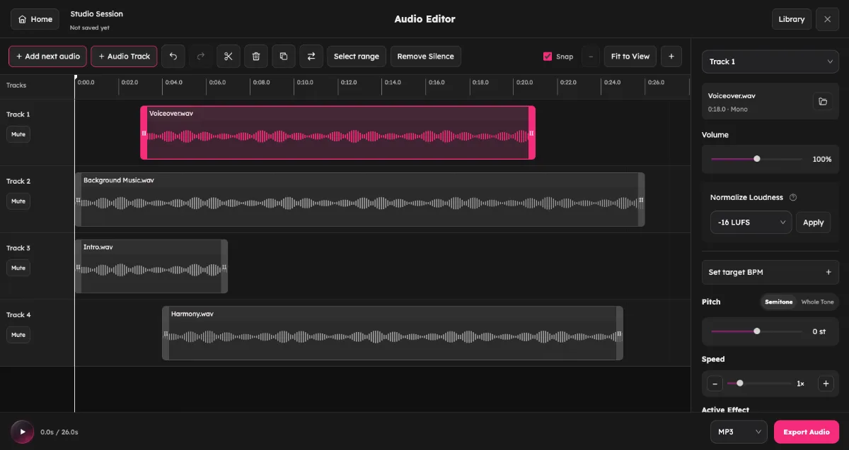 Preview of AudioMuse
