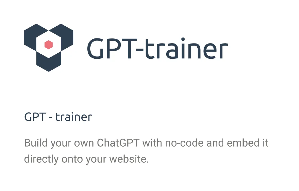 Preview of GPT-trainer