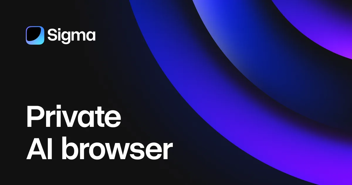 Preview of Sigma Private AI Browser