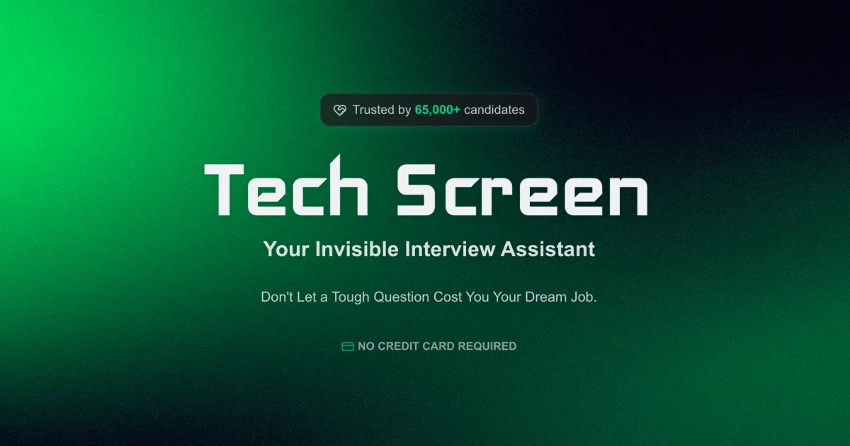Preview of TechScreen