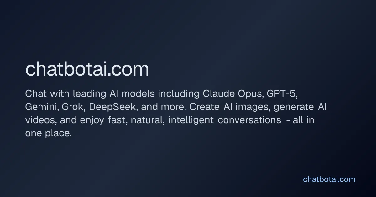 Preview of Chatbotai.com