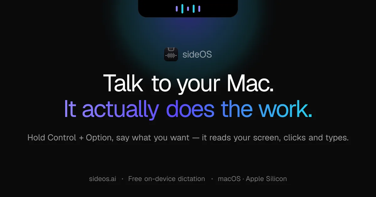 Preview of sideOS