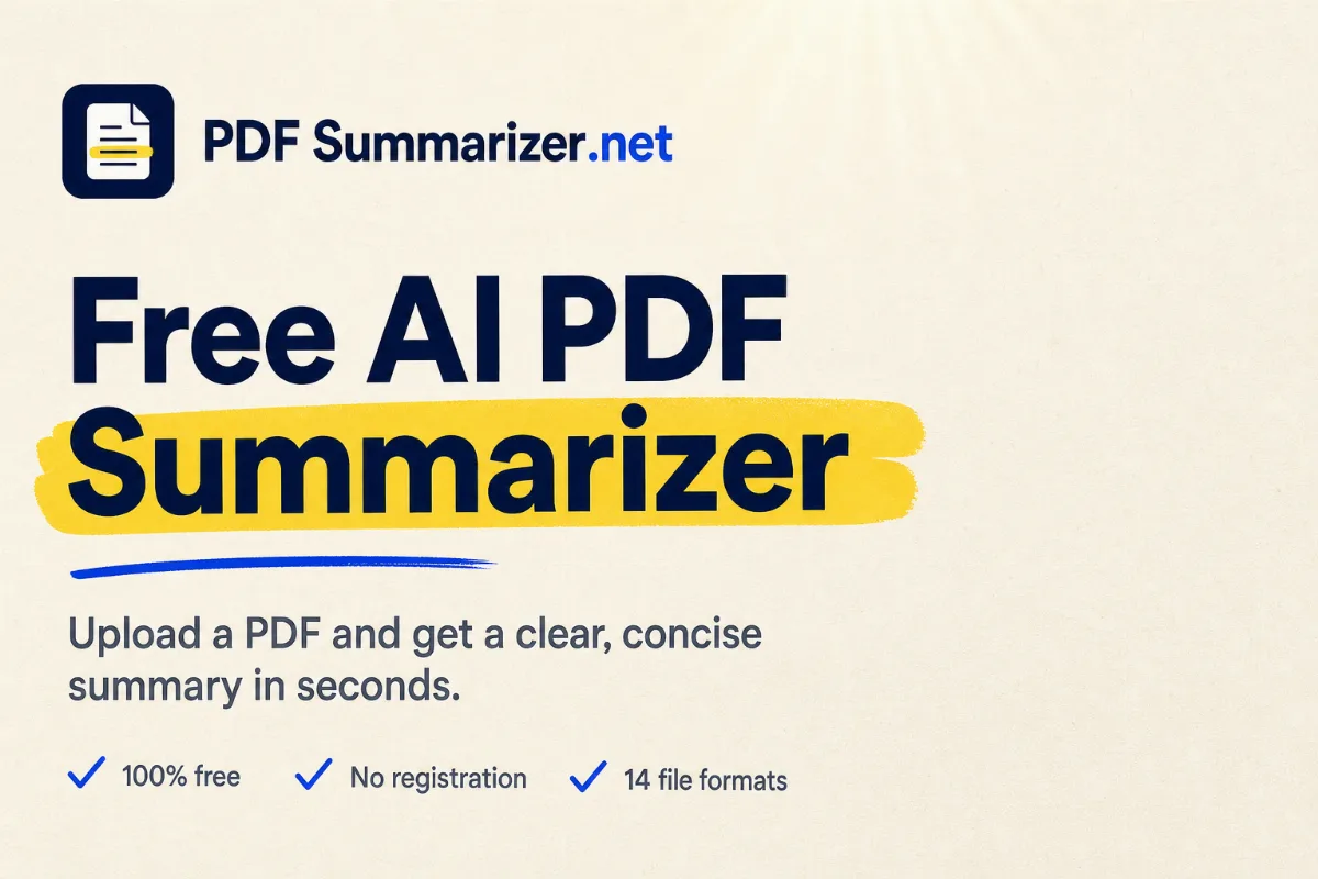 Preview of PDFSummarizer.net