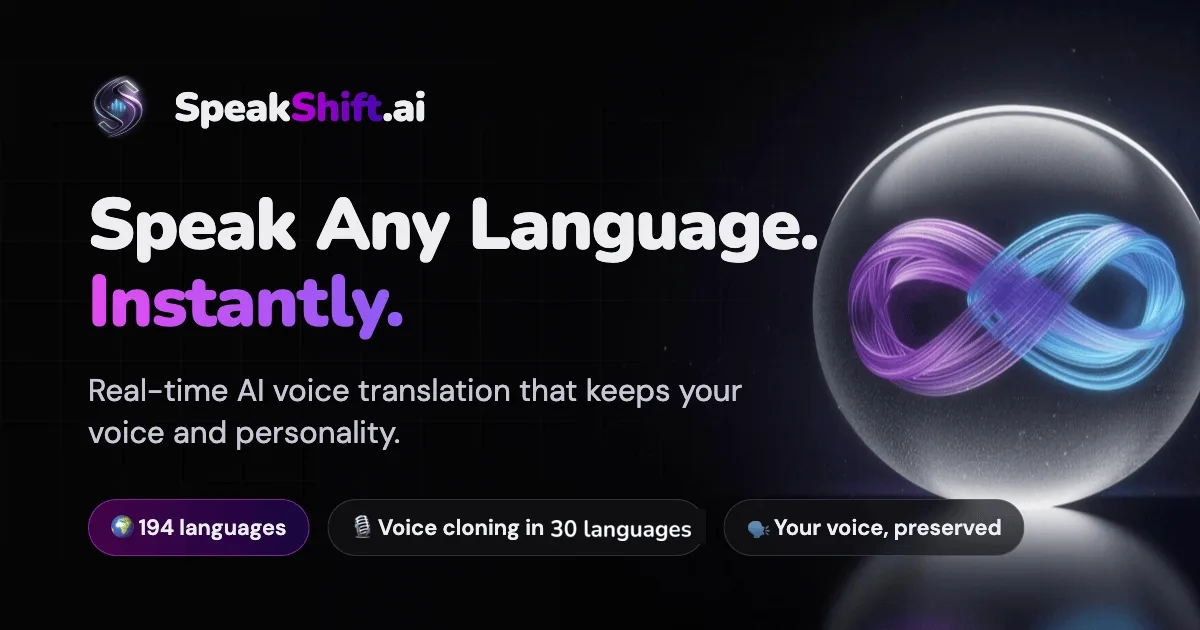 Preview of SpeakShift