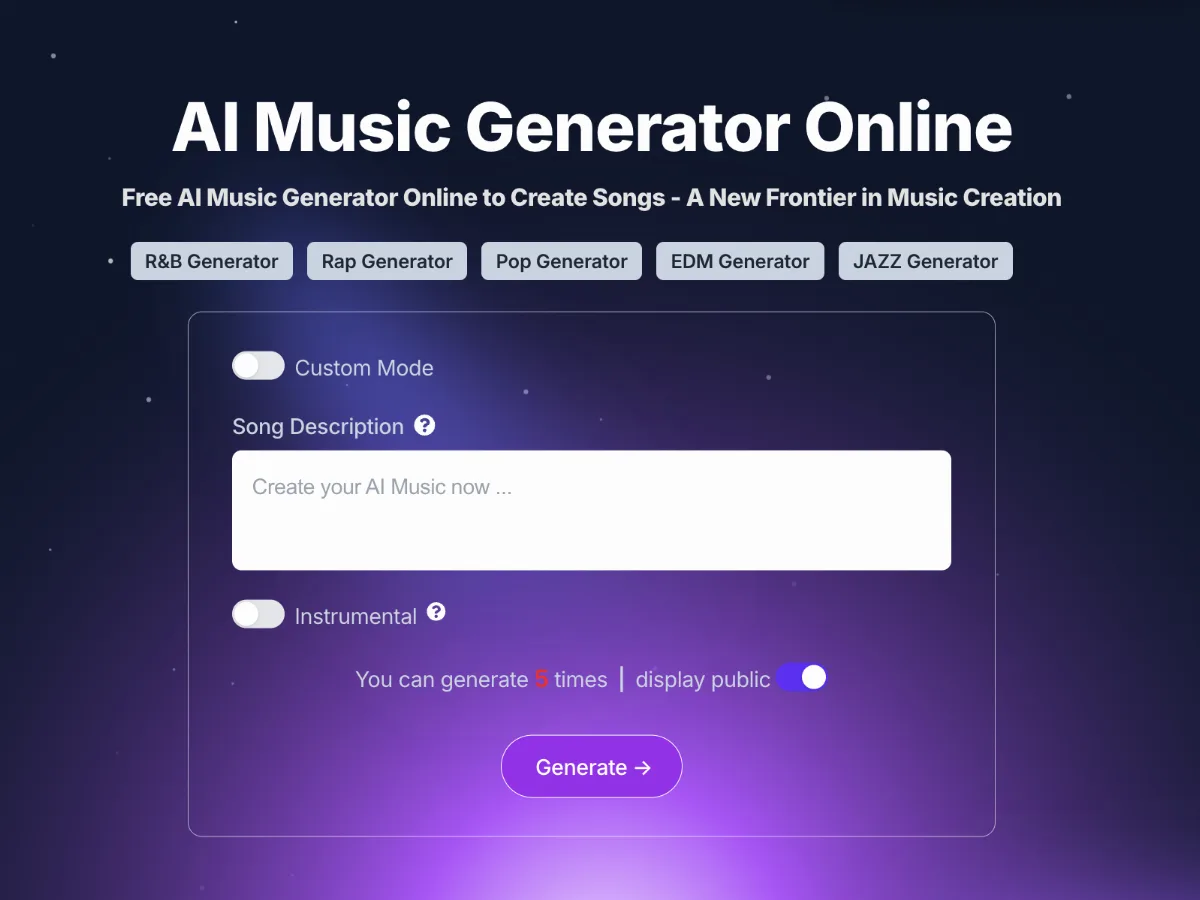 Preview of Musick.ai